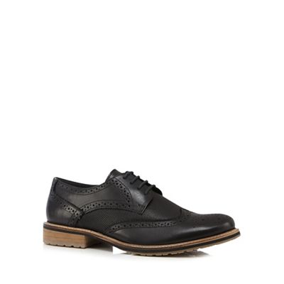 Lotus Since 1759 Black 'Hatch' leather brogues